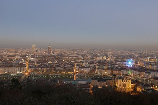 Tourism in the city of lyon, rhone alpes region in france