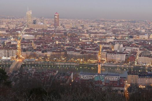 Tourism in the city of lyon, rhone alpes region in france