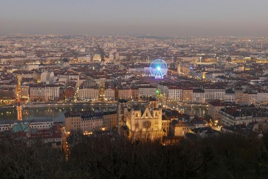 Tourism in the city of lyon, rhone alpes region in france