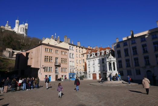 Tourism in the city of lyon, rhone alpes region in france