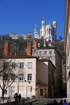 Tourism in the city of lyon, rhone alpes region in france