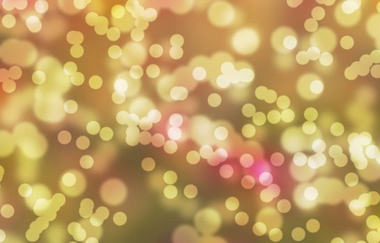 christmas bokeh background wallpaper in gold and yellow