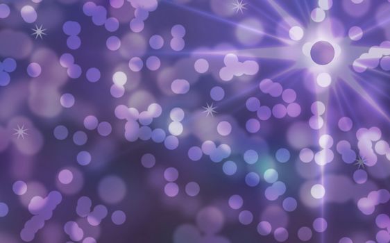 christmas bokeh background wallpaper with star in purple