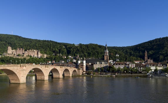 very beautiful Heidelberg city in Germany in Europe