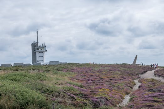 a landscape of Brittany in summer, France. sea, color of this region in summer