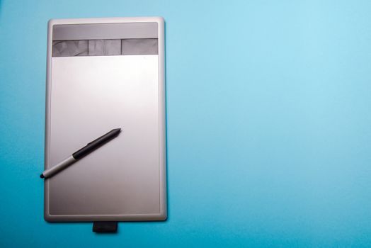 Graphic tablet with pen for illustrators and designers