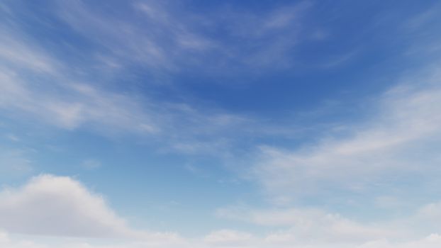 Cloudy blue sky abstract background, blue sky background with tiny clouds, 3d rendering

