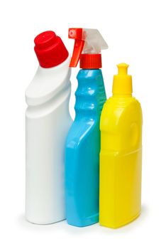Detergent on a white background, isolated, close-up.