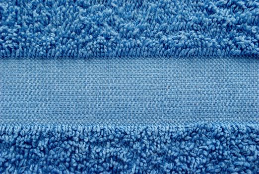 blue towel as a background for your message