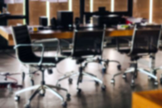 Abstract blur modern office interior background
