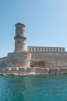 entrance to the old port of Marseille, France. boat ride