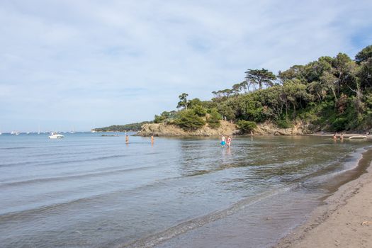 beach of Carbet on the peninsula of gien.
Cote du var in the south of France