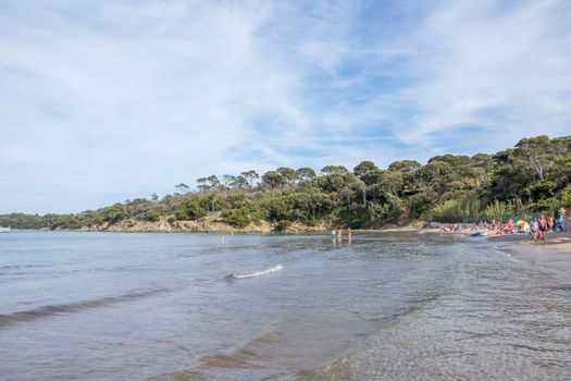 beach of Carbet on the peninsula of gien.
Cote du var in the south of France