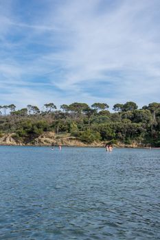 beach of Carbet on the peninsula of gien.
Cote du var in the south of France