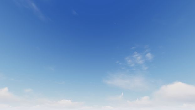 Cloudy blue sky abstract background, blue sky background with tiny clouds, 3d rendering

