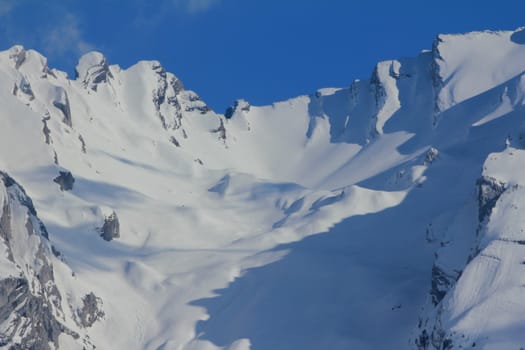 very beautiful mountain landscape with a blue sky