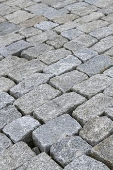 Outer slope coating of basalt rocks in a sea defense in the north of the Netherlands 
