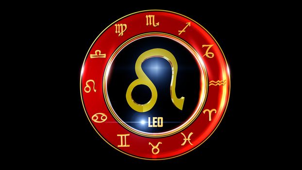 3D rendering Zodiac Wheel universe colourful backdrop loops. Use them to enhance any astrology video presentation or motion graphics project.