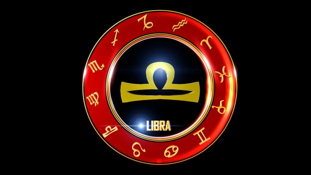 3D rendering Zodiac Wheel universe colourful backdrop loops. Use them to enhance any astrology video presentation or motion graphics project.