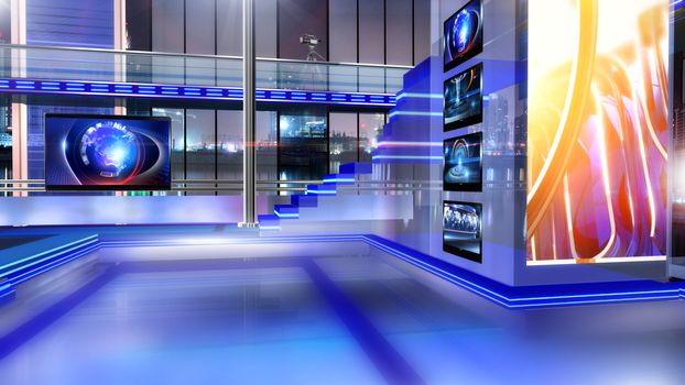 3D rendering background is perfect for any type of news or information presentation. The background features a stylish and clean layout