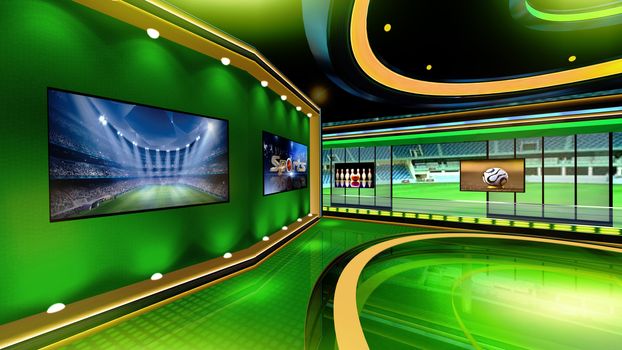 3D rendering background is perfect for any type of news or information presentation. The background features a stylish and clean layout