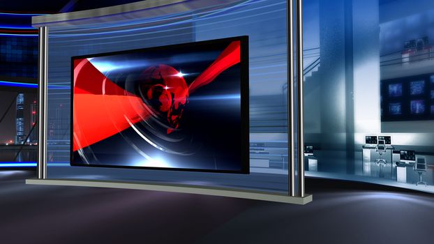 3D rendering background is perfect for any type of news or information presentation. The background features a stylish and clean layout