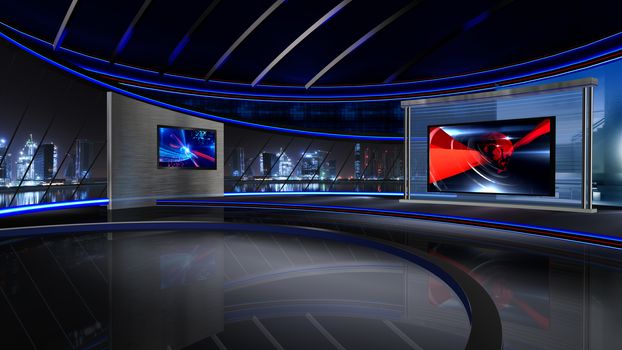 3D rendering background is perfect for any type of news or information presentation. The background features a stylish and clean layout