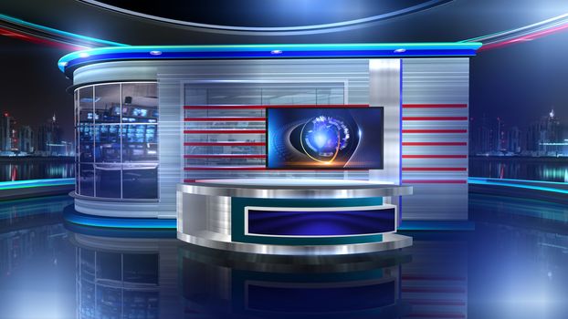 3D rendering background is perfect for any type of news or information presentation. The background features a stylish and clean layout