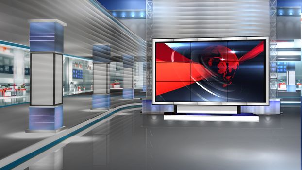 3D rendering background is perfect for any type of news or information presentation. The background features a stylish and clean layout