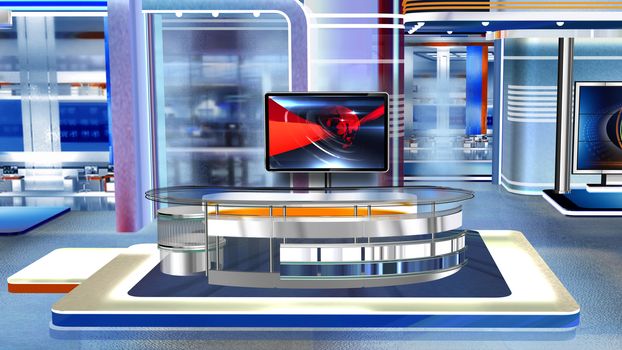 3D rendering background is perfect for any type of news or information presentation. The background features a stylish and clean layout