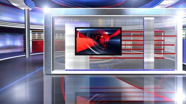 3D rendering background is perfect for any type of news or information presentation. The background features a stylish and clean layout