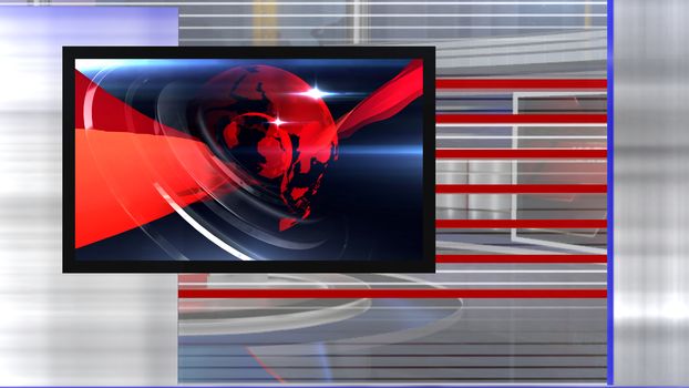 3D rendering background is perfect for any type of news or information presentation. The background features a stylish and clean layout