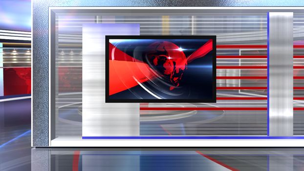 3D rendering background is perfect for any type of news or information presentation. The background features a stylish and clean layout