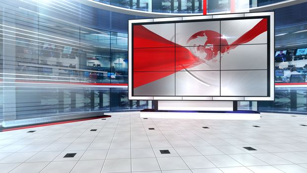 3D rendering background is perfect for any type of news or information presentation. The background features a stylish and clean layout