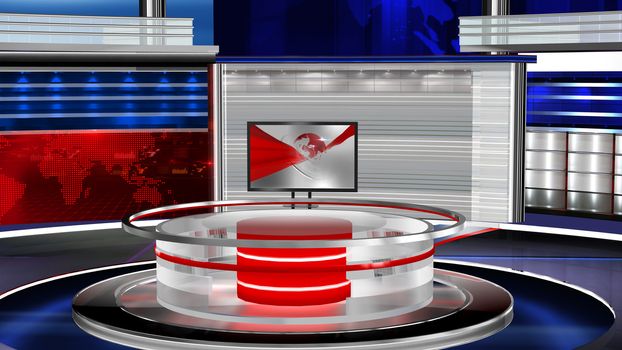 3D rendering background is perfect for any type of news or information presentation. The background features a stylish and clean layout