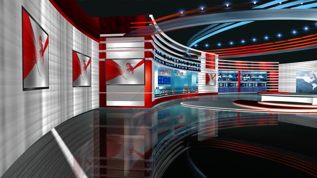 3D rendering background is perfect for any type of news or information presentation. The background features a stylish and clean layout