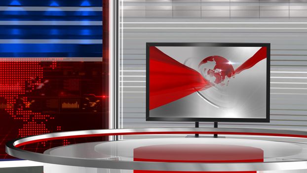 3D rendering background is perfect for any type of news or information presentation. The background features a stylish and clean layout