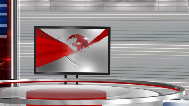 3D rendering background is perfect for any type of news or information presentation. The background features a stylish and clean layout