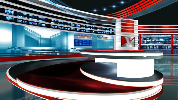 3D rendering background is perfect for any type of news or information presentation. The background features a stylish and clean layout