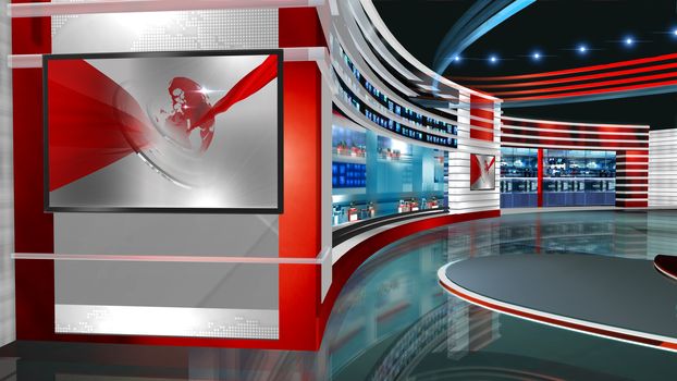 3D rendering background is perfect for any type of news or information presentation. The background features a stylish and clean layout