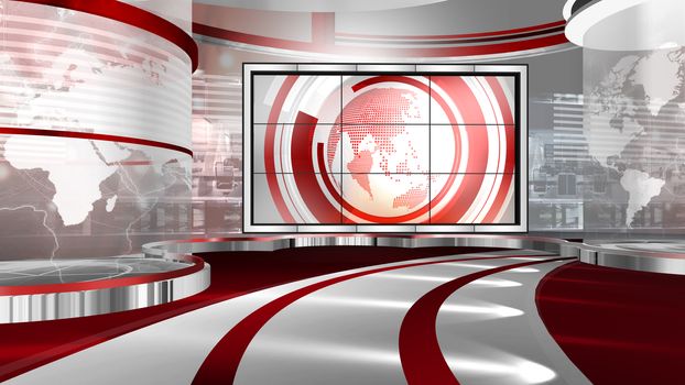 3D rendering background is perfect for any type of news or information presentation. The background features a stylish and clean layout