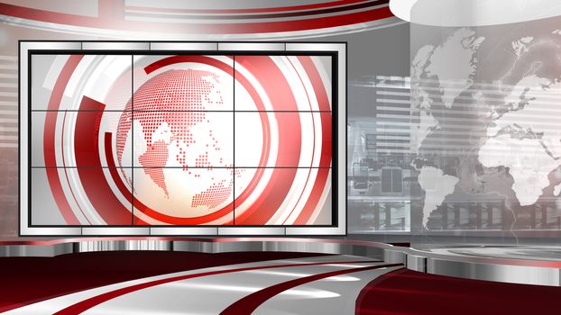 3D rendering background is perfect for any type of news or information presentation. The background features a stylish and clean layout