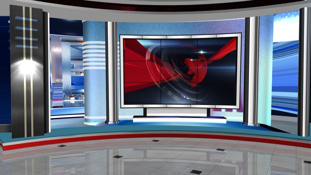 3D rendering background is perfect for any type of news or information presentation. The background features a stylish and clean layout