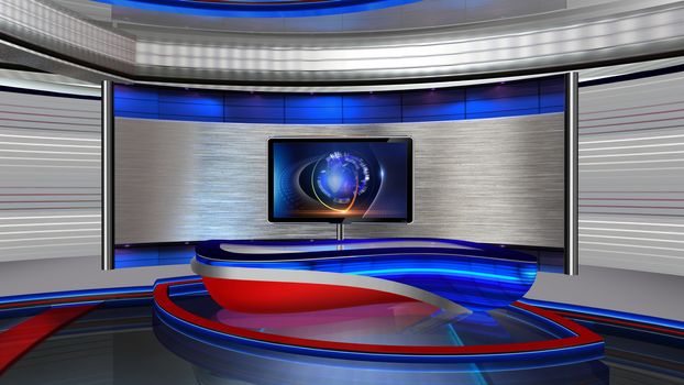 3D rendering background is perfect for any type of news or information presentation. The background features a stylish and clean layout