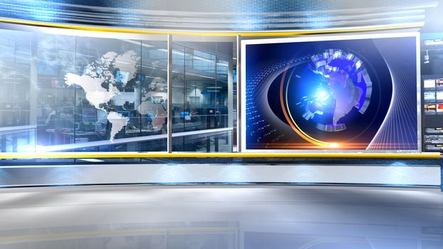 3D rendering background is perfect for any type of news or information presentation. The background features a stylish and clean layout