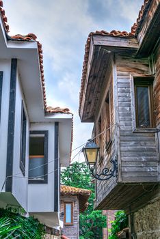 Nessebar, Bulgaria – 07.10.2019. Streets of the old town of Nessebar on a  summer evening