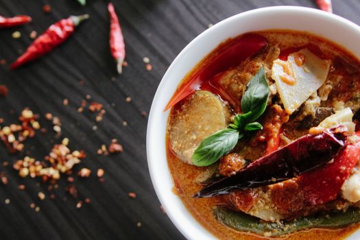 In images Vegetable curry - Indian takeaway at a London's market