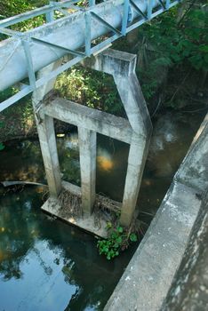 Provincial waterworks steel pipes of Thailand.