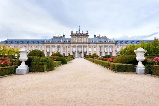 Royal palace La Granja de San ildefonso, Segovia, Spain.