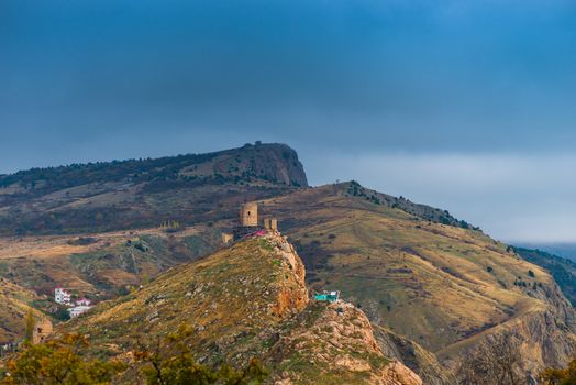 Beautiful slope of the mountains, Crimea, Russia